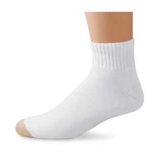 Gold Toe 6 pk. Quarter Socks, White, Mens