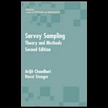 Survey Sampling Theory and Methods