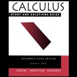 Calculus with Analytic Geometry, Alternate (Study and Solutions Guide)