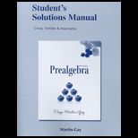 Prealgebra   Student Solution Manual