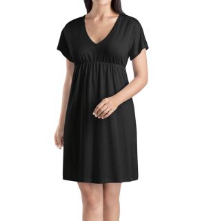 Hanro 7312 Pilar Short Sleeve Gown with Pockets