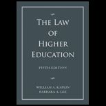 Law of Higher Education   Volume 1 and 2
