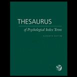 Thesaurus of Psychological Index Terms