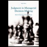 Judgment in Managerial Decision Making