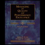 Managing for Quality and Performance Excellence   Text