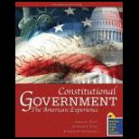 Constitutional Government The American Experience  Package