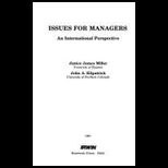 Issues for Managers