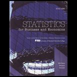 Statistics for Business and Economics CUSTOM PACKAGE<