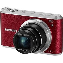 Samsung WB350 16.3MP 21x Opt Zoom Smart Camera   Red