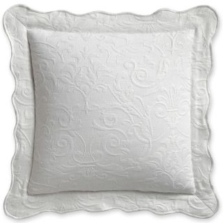 ROYAL VELVET Coralie 16 Square Decorative Pillow, White
