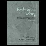 Psychological Testing  Principles and Application