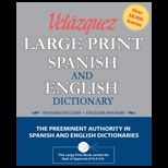 Velazquez Large Print Spanish and English Dictionary