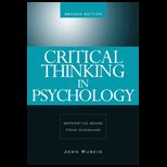 Critical Thinking In Psychology  Separating Sense from Nonsense