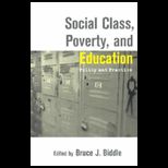 Social Class, Poverty and Education