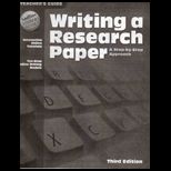 Writing a Research Paper Teachers Guide