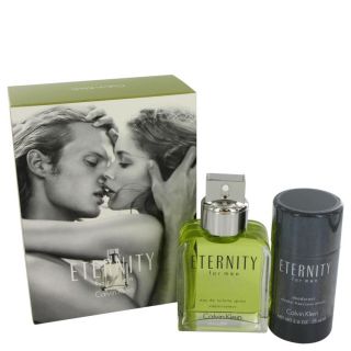 Eternity for Men by Calvin Klein, Gift Set   3.4 oz Eau De Toilette Spray + 2.6