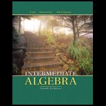 Intermediate Algebra   With Math Xl and Tutorial Center