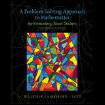 Problem Solving Approach to Mathematics for Elementary School Teachers   With CD