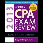 Wiley CPA Exam Review 2013, Business Environment and Concepts