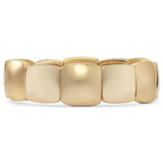 LIZ CLAIBORNE Gold Tone Square Stretch Bracelet