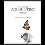 Horngrens Accounting  The Managerial Chapters (14 24) and Access