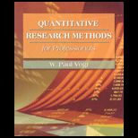 Quantitative Research Methods for Professionals in Education and Other Fields