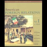 American Foreign Relations, Brief Volume 1