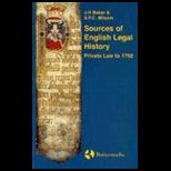 Sources of English Legal History