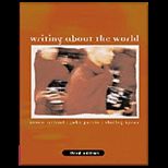 Writing About the World   With Kirszner  Concise Wadsworth Handbook