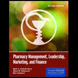 Pharmacy Management, Leadership, Marketing, And Finance With Access