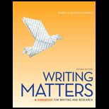 Writing Matters, Tabbed   With Access (Wire)