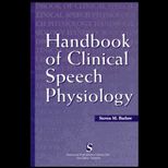 Handbook of Clinical Speech Physiology / With CD ROM