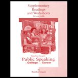 Public Speaking / Supplement Readings