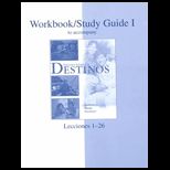 Destinos    Workbook / Study Guide I   With 7 Audio CDs