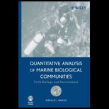 Quantitative Analysis of Marine Biological Communities Field Biology and Environment   With CD