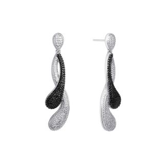 Diamond Addiction 1/10 CT. T.W. White and Black Diamond Earrings, Womens