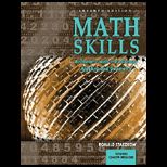 Math Skills Arithmetic with Introductory Algebra and Geometry  With CD