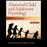 Abnormal Child and Adolescent Psychology  DSM 5 Updates With Access