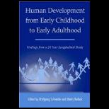 Human Development from Early Childhood to Early Adulthood