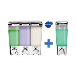 Clear Choice Chrome Single & Triple Liquid Soap Dispensers