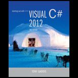 Starting out With Visual C# 2012   With Cd and Access