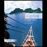 Algebra for College Students   With Access