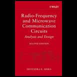 Radio Frequency and Microwave Communication Circuits  Analysis and Design