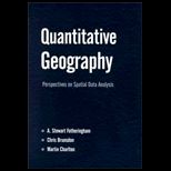 Quantitative Geography  Perspectives on Modern Spatial Data Analysis