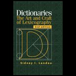 Dictionaries  Art and Craft of Lexicography
