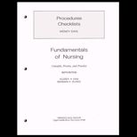 Fundamentals of Nursing, Procedures Checklist