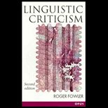 Linguistic Criticism