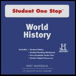 World History Student One Stop DVD ROM Survey
