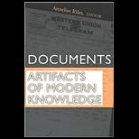 Documents Artifacts of Modern Knowledge