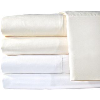American Heritage 1200tc Egyptian Cotton Sateen Solid Sheet Set, White